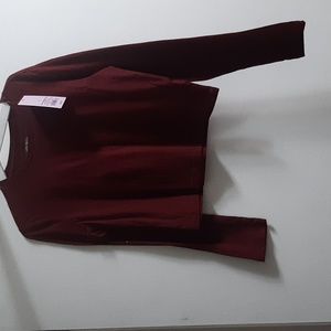 Wild fable long sleeve work out shirt cross back cute athletic top for women